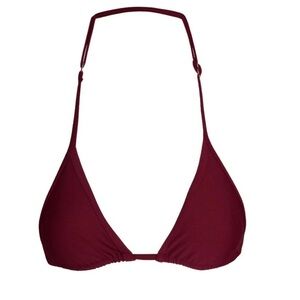 Famosa Large Sangria Triangle Bikini Top